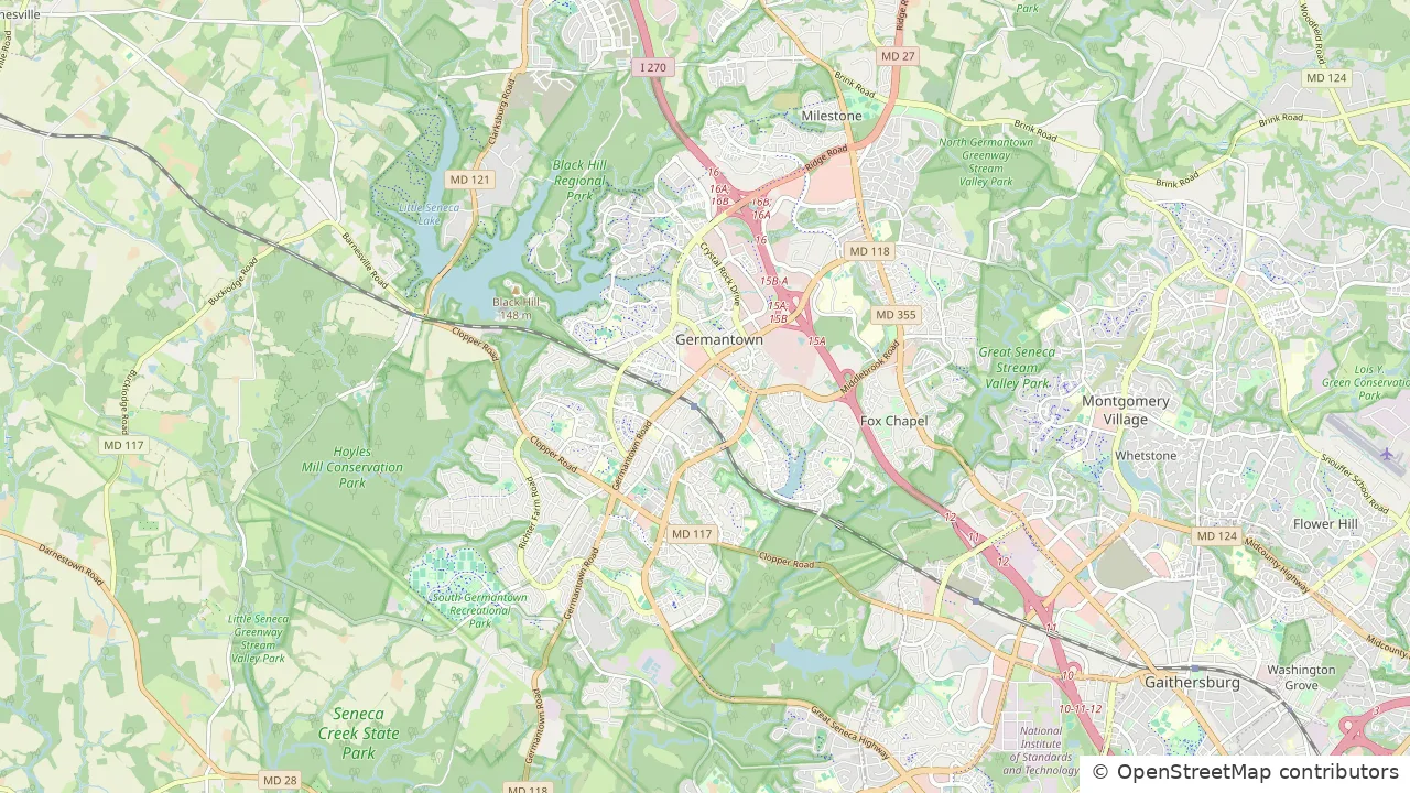 Map of Germantown, MD 20874